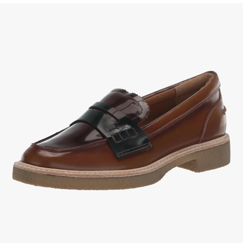 Dolce Vita Brown and Black Leather Loafers